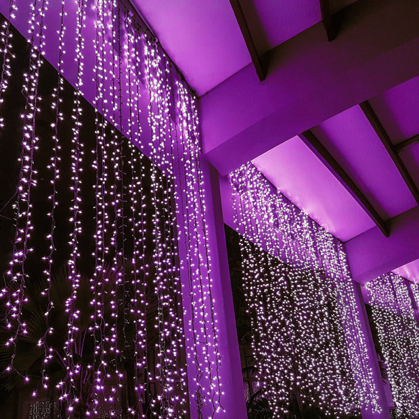 Купить Arlight Светодиодная гирлянда ARD-CURTAIN-CLASSIC-2000x3000-CLEAR-760LED Pink (230V, 60W) (Ardecoled, IP65) 024862