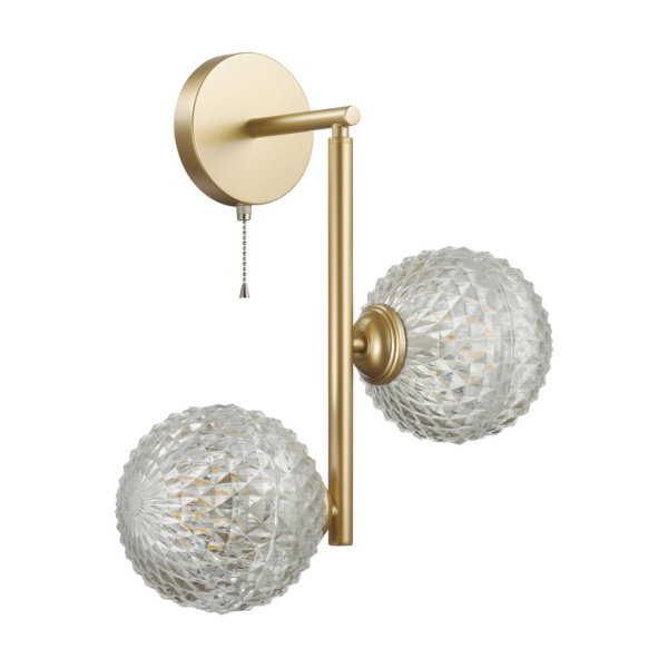 Lumion 5292/2W MODERNI LN23 матовое золото Бра с выкл. E27 2*8W LED 220V GENEVA