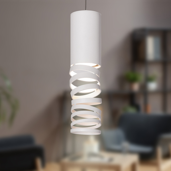 ЭРА Светильник подвесной (подвес) PL22 WH MR16 GU10 потолочный цилиндр белый