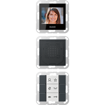 JUNG Video-внутренняя панель, матовый антрацит SIVIA622ANM