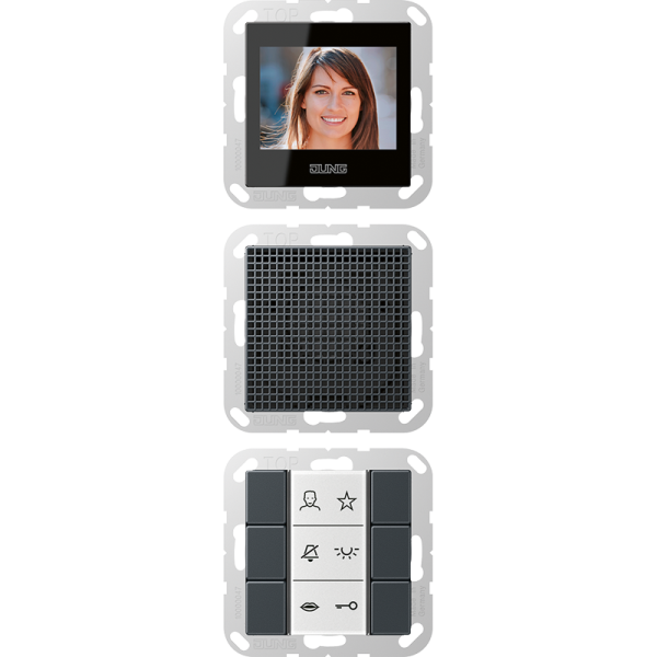 JUNG Video-внутренняя панель, матовый антрацит SIVIA622ANM