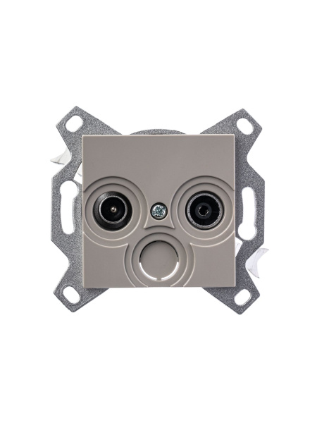 Купить ABB EPJ Levit кофе макиато / белый Розетка TV-R, оконечная, кофе макиато 2CHH083503A6018