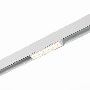 ST Luce ST361.536.06 Магнитный трековый светильник белый LED 1*6W 3000K 532Lm Ra>80 36° IP20 L115xW22xH44 48V