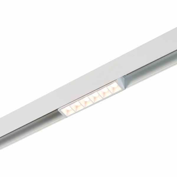 ST Luce ST361.536.06 Магнитный трековый светильник белый LED 1*6W 3000K 532Lm Ra>80 36° IP20 L115xW22xH44 48V