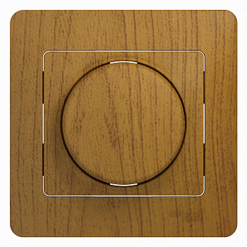 Systeme Electric Glossa Дерево Дуб Светорегулятор (диммер) LED, RC, 630Вт/ВА, в сборе