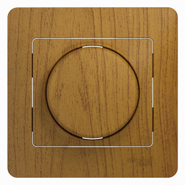 Systeme Electric Glossa Дерево Дуб Светорегулятор (диммер) LED, RC, 630Вт/ВА, в сборе