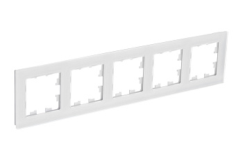 Systeme Electric AtlasDesign Nature Натуральное стекло Белый Рамка 5-ая