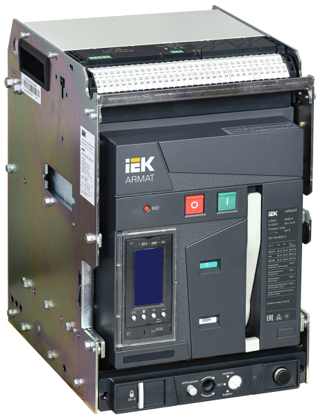 IEK ARMAT Автоматический выключатель воздушный выдвижного исполнения 3P B 85кА 630А TT с акс.
