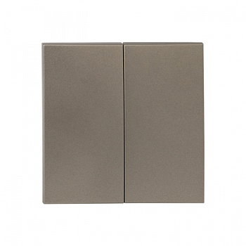 EKF PROxima Валенсия лицевая панель выключателя 2-кл. 10А кашемир