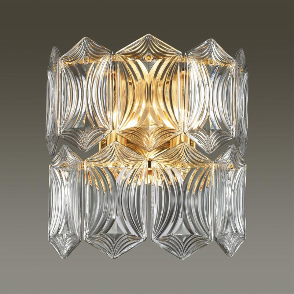 Купить Odeon Light 4918/2W MODERN ODL22 327 золотой/прозрачный/стекло Бра E14 2*40W SOMALA