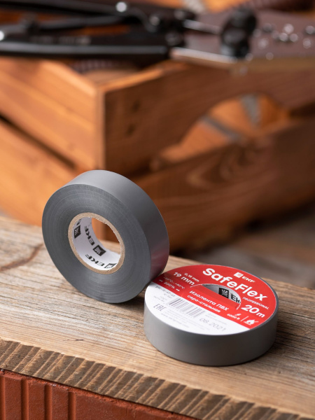 Купить EKF PROxima Изолента ПВХ серо-стальная 19мм 20м серии SafeFlex