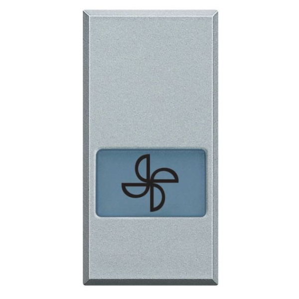 BT Axolute Алюминий Клавиша с подсвеч-ым символом вентилятор для выкл-ей в дизайне AXIAL, 1 мод HC4921LE