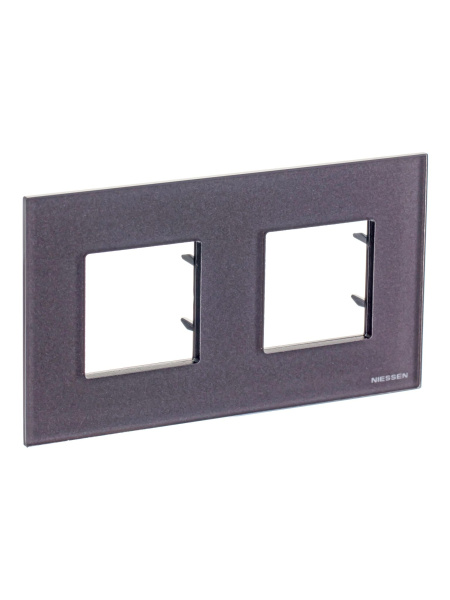 Купить ABB NIE Zenit Стекло кофейное Рамка 2-я 2+2 мод 2CLA227200N3701