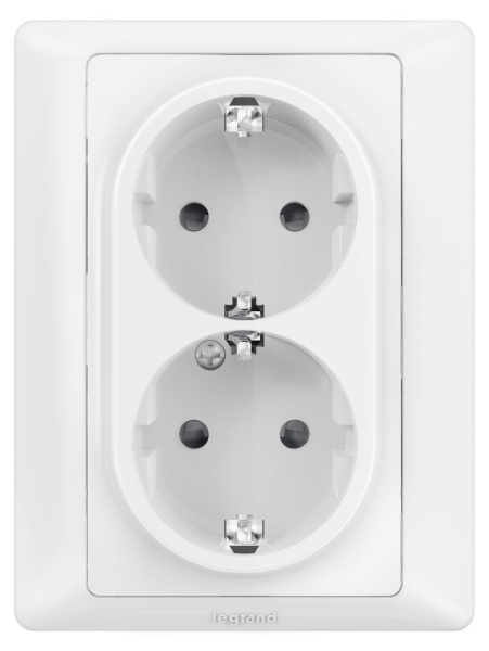 Купить Legrand Valena LIFE Белая Рамка для двойных розеток 1-постовая 754221