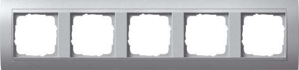 Gira Event Алюминий/Алюминий Рамка 5-ая 021536