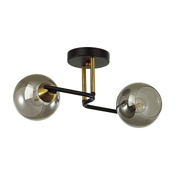 Lumion 5217/2C MODERNI черный, бронза Люстра потолочная E27 2*60W 220V JANET