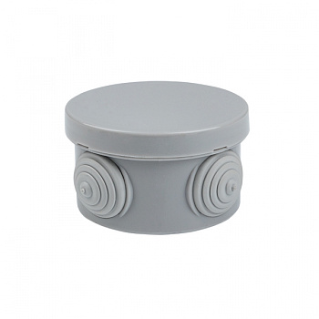 EKF PROxima Коробка распаячная КМР-040-038 с крышкой наружная (65х40) 4 мембранных ввода IP54 розничный стикер