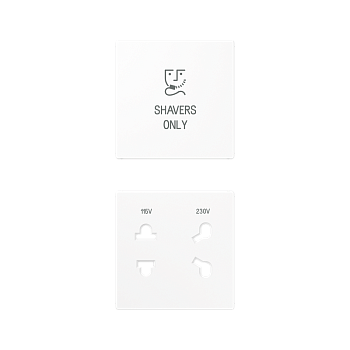 JUNG Накладка бритвенной розетки белая SOA7522WWPL