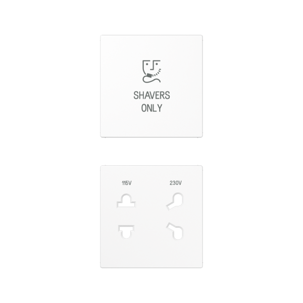 JUNG Накладка бритвенной розетки белая SOA7522WWPL