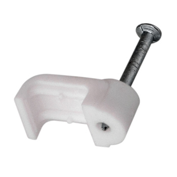 Крепеж кабеля плоский 10 х 3 мм, белый (упак. 20 шт) Rexant 07-4209-20