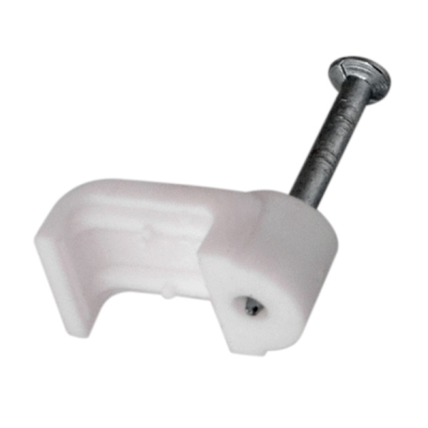 Крепеж кабеля плоский 10 х 3 мм, белый (упак. 20 шт) Rexant 07-4209-20