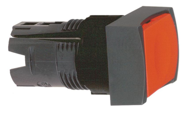 Купить SE Кнопка плоская прямоугольная красная ZB6DA4