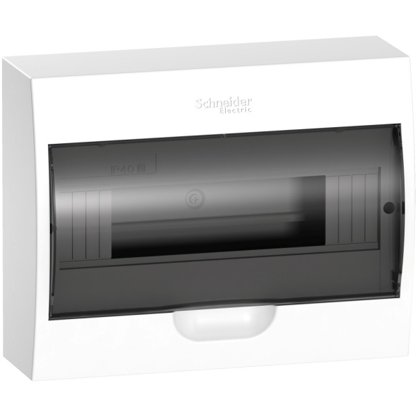 Systeme Electric EASY 9 Корпус навесной с прозрачной дверью 1ряд/12мод, IP40, IK07, 63А, 2 клеммы