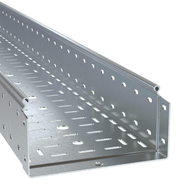 Купить DKC Лоток перфорированный 100х100х4000, 1,5 мм, горячеоцинкованный