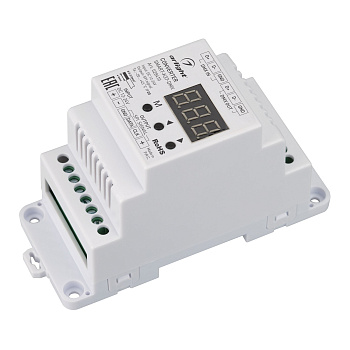 Arlight Конвертер SMART-K37-DMX (12-24V, SPI, DIN, 2.4G) (Металл) 028410
