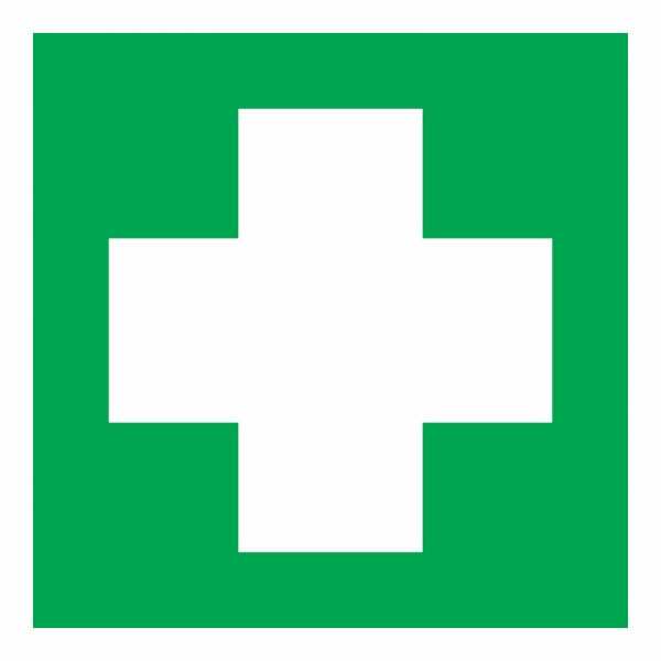 Наклейка знак медицинского назначения "Аптечка первой медицинской помощи"100*100 мм Rexant 56-0070