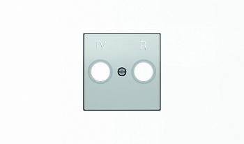ABB SKY Серебристый алюминий Накладка для TV-R розетки 2CLA855000A1301