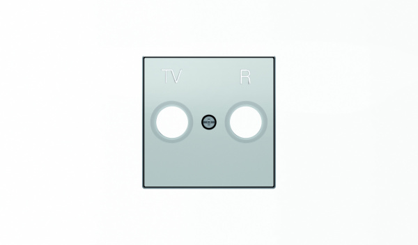 ABB SKY Серебристый алюминий Накладка для TV-R розетки 2CLA855000A1301