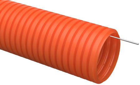 IEK ELASTA Труба гофрированная ПНД d20 с зондом оранжевая тяжелая (100м) CTG21-20-K09-100