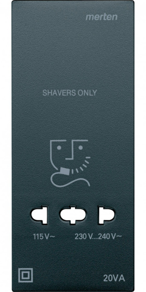 Купить SE Merten SM Антрацит Центральная плата розетки для электробритвы MTN213514