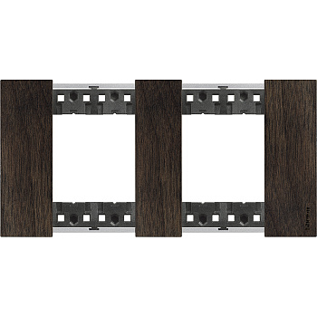 BT Living now Орех Рамка немецкий стандарт 2 поста (2+2 мод) KA4802M2LG