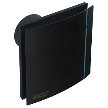 S&P Вентилятор настенный SILENT-200 CZ BLACK DESIGN-4C