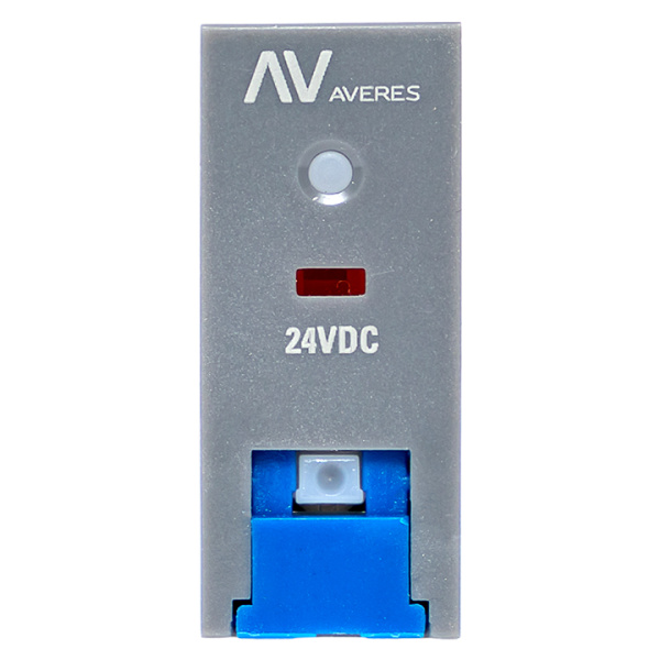 Купить EKF Averes Реле промежуточное с кнопкой и мех. Индикацией RPAt 25/1 12A 24В DC