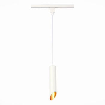 ST LUCE ST152.506.01 Светильник трековый Белый GU10 1*50W  IP20 D60xH300 220V Без ламп