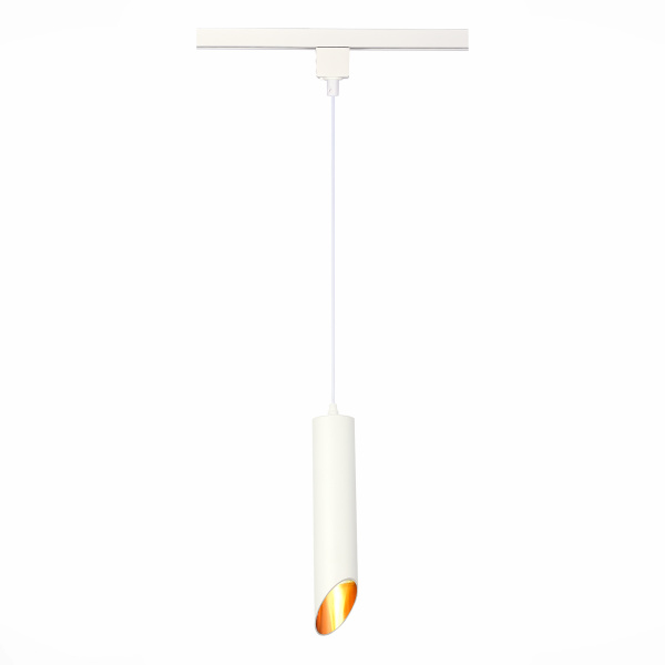 ST LUCE ST152.506.01 Светильник трековый Белый GU10 1*50W  IP20 D60xH300 220V Без ламп