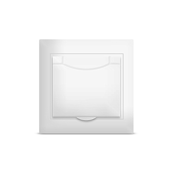 UNIVersal "Севиль" Розетка Бел с/з с крышкой С0029