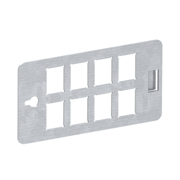 OBO Bettermann Монтажная пластина для распределителя энергии UVS для 8 модулей типа "С" (Keystone) 6108028