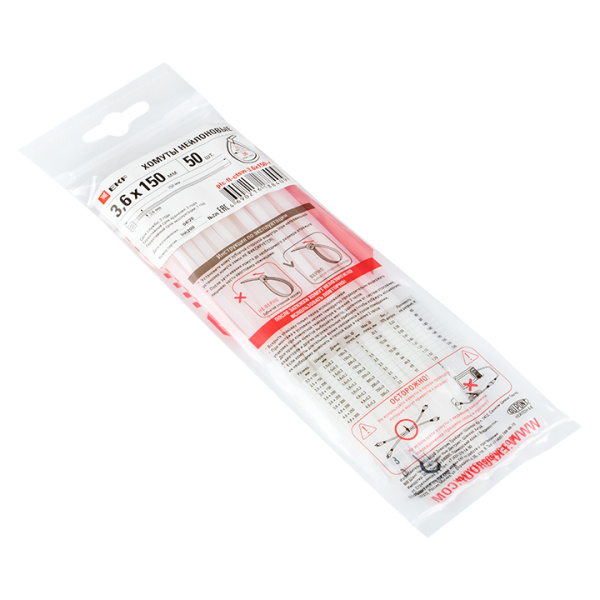 Купить EKF PROxima Хомут P6.6 стандартный (б), 3.6x150 (100шт) FlexLock