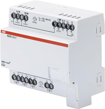 ABB FCC/S1.3.1.1 Фанкойл-контроллер, 3x0-10В управление клапанами и скоростью вентилятора 2CDG110214R0011