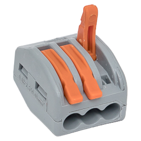 Купить EKF Клемма СМК 222-413 с рычагом 3 отверстия блистер PROxima