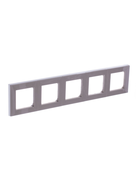 Купить ABB EPJ Levit кофе макиато / белый Рамка 5 поста, 2CHH015050A6018