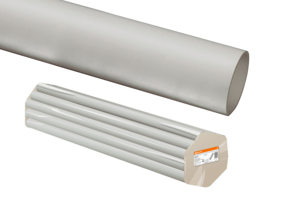 TDM Труба гладкая жесткая ПВХ d 25 (111 м) длина 3 м, серая SQ0404-0003