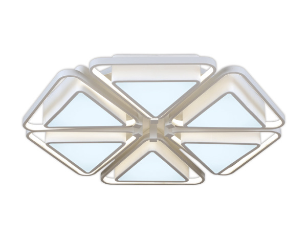 Ambrella Потолочный светодиодный светильник с пультом FG2502/6 WH 204W 750*750*120 (ПДУ РАДИО 2.4)