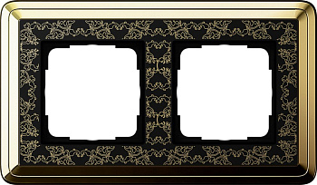 Gira ClassiX Art Латунь/Черный Рамка 2-ая 0212672