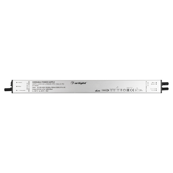 Купить Arlight Блок питания ARPV-LG24160-LINEAR-PFC-DALI2-PD (24V, 6.7A, 160W) (IP67 Металл, 5 лет) 033429