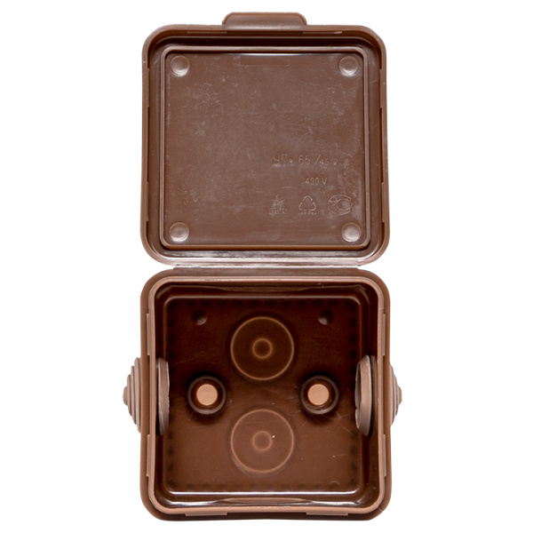 Купить EKF PROxima Коробка распаячная КМР-030-036 пылевлагозащитная, 4 мембранных ввода (65х65х50) тёмное дерево